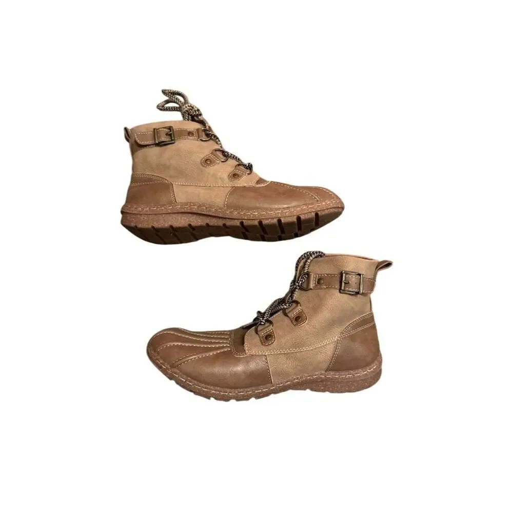 Born B.O.C. Aspen Women's Duck Boots Size 7.5M Brown Ankle Casual